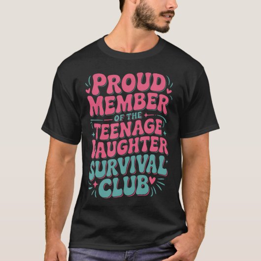 Ouder Ouder Lid Van De nage Dochter T-shirt (Voorkant)
