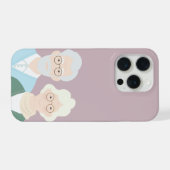 Ouder paar iPhone Case Hoesje (Achterkant horizontaal)