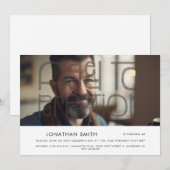 Ouder tot in de perfectie foto man jarig kaart (Voorkant / Achterkant)