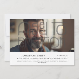 Ouder tot in de perfectie foto man jarig kaart