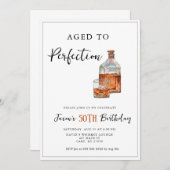 Ouder tot in de perfectie Whiskey Bottle Verjaarda Kaart (Voorkant / Achterkant)