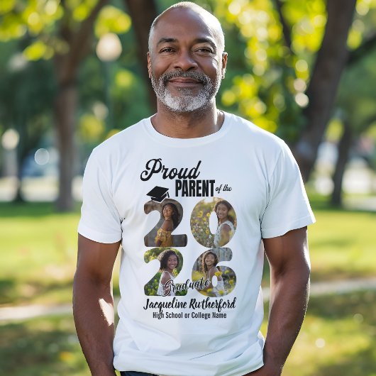 Ouder van afgestudeerde 2026 t-shirt