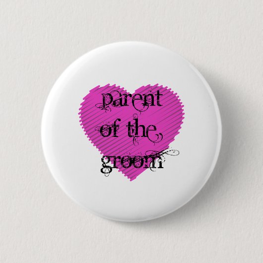Ouder van de Groom Ronde Button 5,7 Cm (Voorkant)