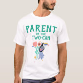 OUDER VAN DE TWEE-CAN (Toucan) 2e VERJAARDAG T-shirt (Voorkant)