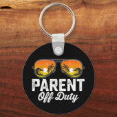 Ouder van dienst zonnebril laatste dag van de scho sleutelhanger (Voorkant)