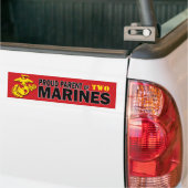 Ouder van Meervoudige Mariniers Bumpersticker (Op Truck)