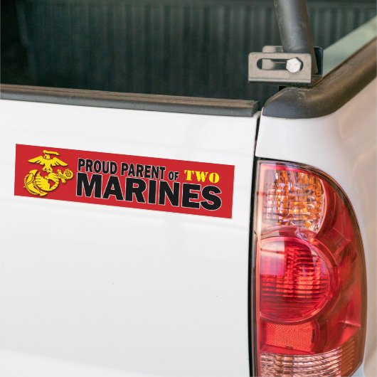 Ouder van Meervoudige Mariniers Bumpersticker (Op Truck)