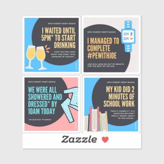 Ouder Verdienste Badges Sticker (Vel)