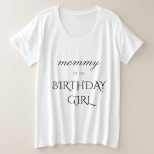 Ouder verjaardag meisje plus maat vrouwen grote maat t-shirt