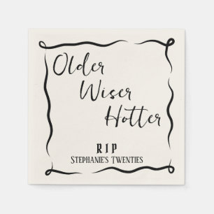 Ouder Wijzer Heet RIP 20s 30e Verjaardag Servet