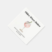 Ouder, Wijzer, Heetere Verjaardagscocktail Servet (Hoek)