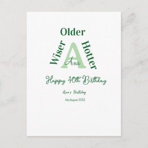 ouder wijzer heettere Gefeliciteerd met je 40e ver Briefkaart