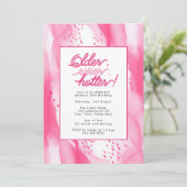 Ouder, Wijzer, Hotter Heet Roze 30e Verjaardag Kaart (Staand voorkant)