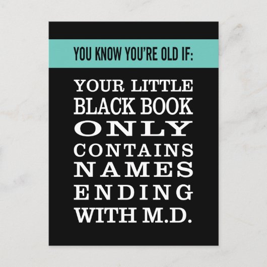 Ouder worden: Black Book heeft alleen artsen Briefkaart (Voorkant)