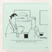 Ouder worden glazen onderzetter (Voorkant)