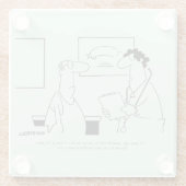 Ouder worden glazen onderzetter (Achterkant)