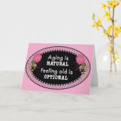 Ouder worden is een natuurlijk proces kaart (Gele Bloem)