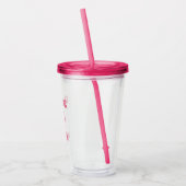 Ouder worden is niet voor Sissies Pink Letters Acryl Drinkbeker (Links)