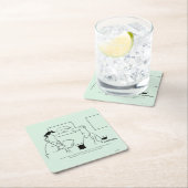 Ouder worden kartonnen onderzetters (Insitu)