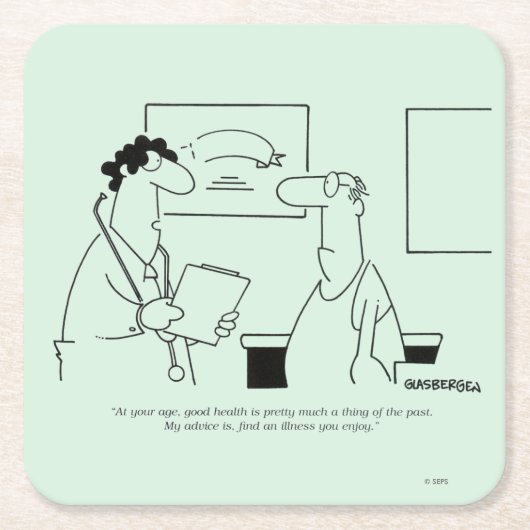 Ouder worden kartonnen onderzetters (Voorkant)