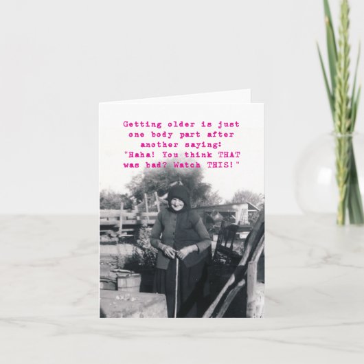 Ouder worden, lichaamseigen voertuigkaart kaart (Voorkant)