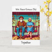 Ouder worden met jou | Verjaardag Kaart (Gele Bloem)