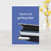 Ouder worden of een klassieke? persoonlijke verjaa kaart (Gele Bloem)