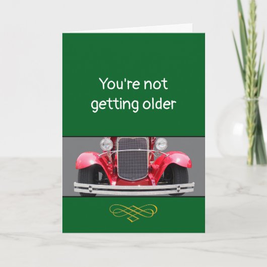 Ouder worden of een klassieker? gepersonaliseerde  kaart (Voorkant)