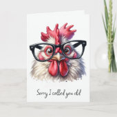 Ouder worden Rooster Verjaardag Humor Kaart (Voorkant)