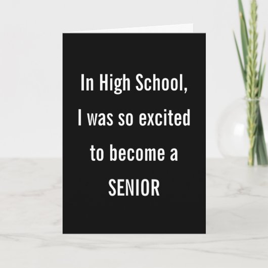 Ouder worden Verjaardag Humor Kaart (Voorkant)