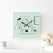 Ouder worden vierkante klok (Huis)