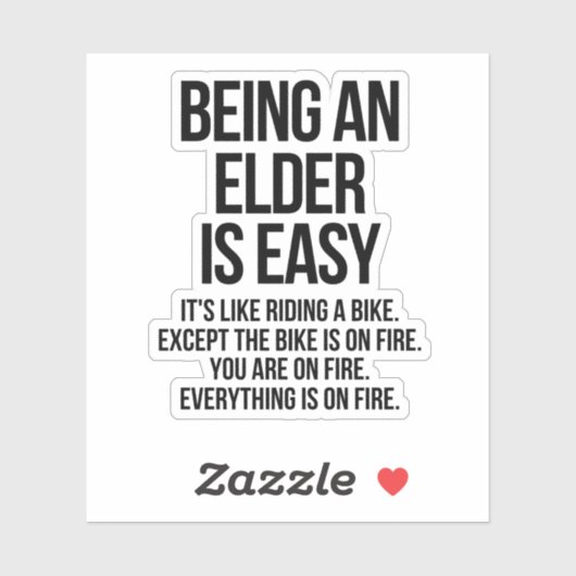 Ouder zijn is makkelijk sticker (Vel)
