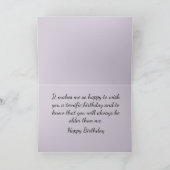 Ouder zuster Birthday wil Funny Birthday Wishes Kaart (Binnen)