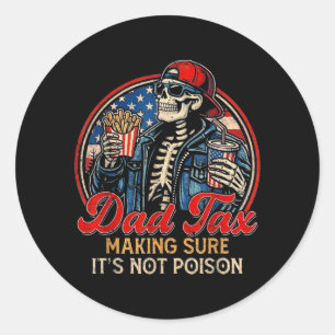 Ouderbelasting zorgt ervoor dat het skelet van de ronde sticker