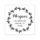 Ouderbloem Elegante familie Rubber Stamp Zelfinktende Stempel (Design)