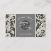 Ouderbloem of Elderbes Business  Dark Visitekaartje (Voorkant)