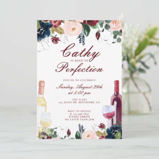 Ouderdom, 40e verjaardag, 50e verjaardag, kaart (Staand voorkant)