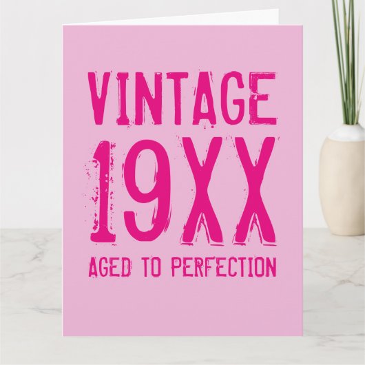  ouderdom aan perfectie te groot Birthday-kaart Kaart (Voorkant)