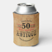 Ouderdom, Antiek, gerijpt en  50e verjaardag Blikjeskoeler (Blikje Achterkant)