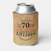 Ouderdom, Antiek, gerijpt en  70e verjaardag Blikjeskoeler (Blikje Achterkant)