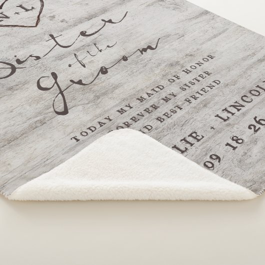 Ouderdom Berk Zuster van de bruidegom Hartelijk Qu Sherpa Deken (3/4)