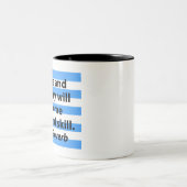 Ouderdom en verraad - Grieks spreekwoord Tweekleurige Koffiemok (Center)