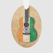 Ouderdom en versleten Indische vlag Ornament (voorkant)