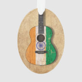 Ouderdom en versleten Indische vlag Ornament (achterkant)