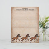 Ouderdom Harry Horse gevoerd papier blad (Staand voorkant)