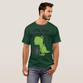 Ouderdom niet voor slagaders Dinosaur Geriediatric T-shirt (Voorkant volledig)