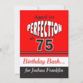 Ouderdom tot perfecte omgeving op 75 kaart (Voorkant)