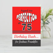 Ouderdom tot perfecte omgeving op 75 kaart (Staand voorkant)