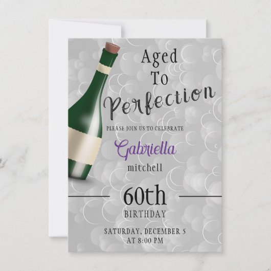 Ouderdom tot perfecte uitnodiging (Voorkant)