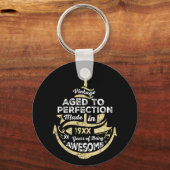 Ouderdom tot perfectie aangepast jaar sleutelhanger (Voorkant)